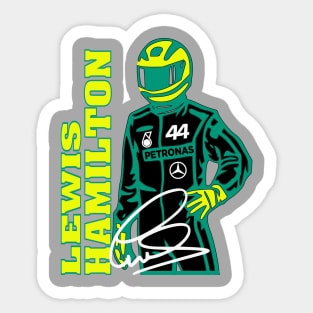 #44 Lewis Driver Fan Sticker